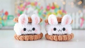 How to Crochet Bunny Cookies Plushies for Kids
