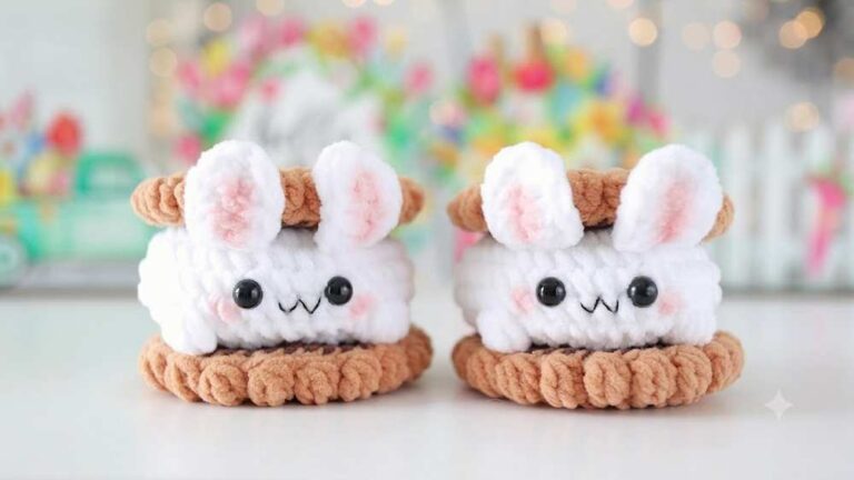 How to Crochet Bunny Cookies Plushies for Kids