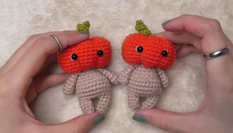 How to Crochet Pumpkin Buddy Doll Amigurumi for Fall