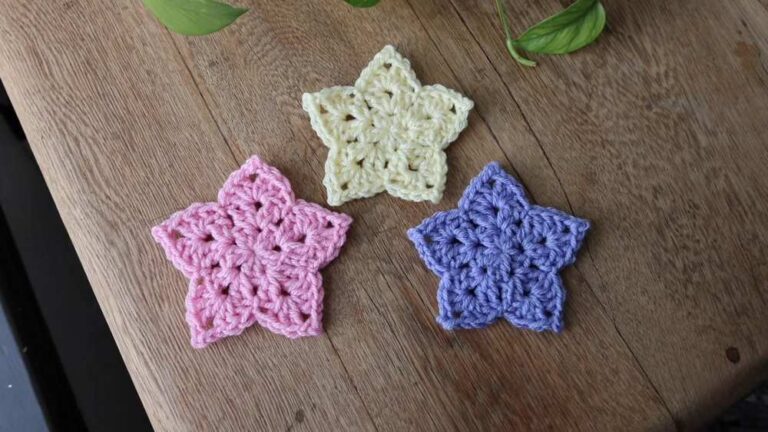 How to Crochet A Lacy Star Using Worsted Yarn
