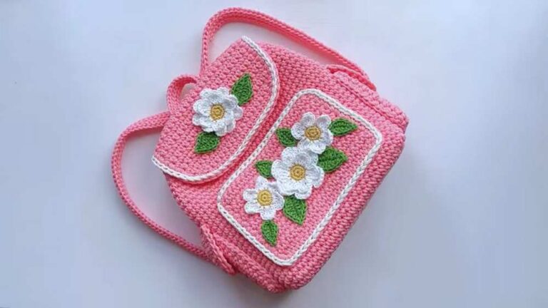 How to Crochet 3D Blossom Backpack for All Ages
