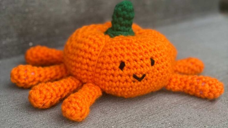 How to Crochet Spidey Legs Pumpkin Creature Amigurumi for Fall
